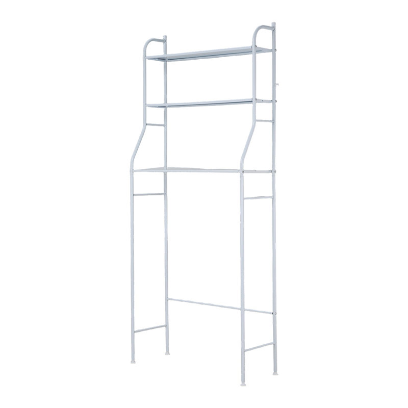 Freestanding Bathroom Storage, White, 160cm H x 68cm W x 25cm D