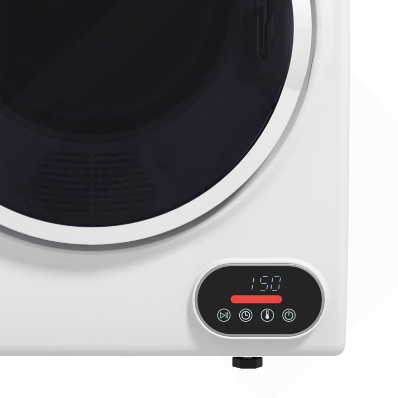 Portable Clothes Dryer, 120V 850W Compact Laundry Dryer With Intelligent Drying, 1.5 Cu.Ft Stainless Steel Drum, Front Load Electric Dryer For Apartments, Dorms, Rvs