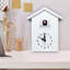White Minimalist Cuckoo Wall Clock