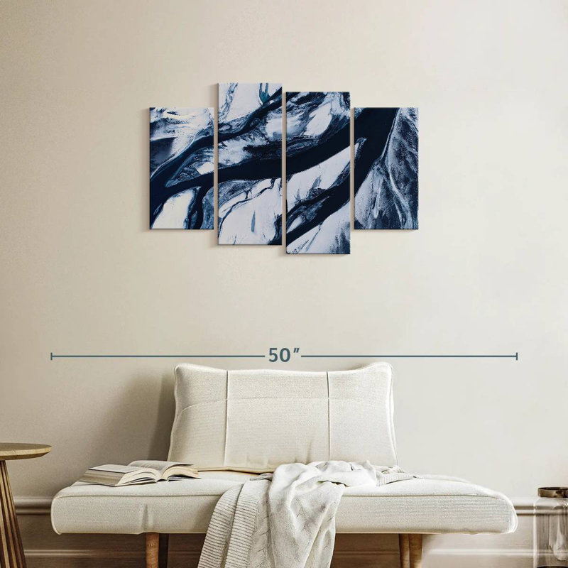Alvord Meandering Icelandic River, 22" H x 36" W