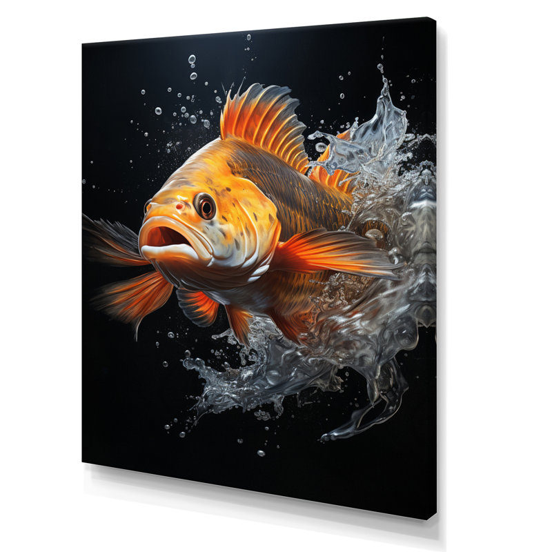 Fishing Dynamic Dive An " Fishing Dynamic Dive An ", 32" H x 24" W x 1" D, Wrapped Canvas