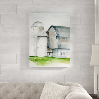 Watercolor Barn II - reproduction d'art sur toile