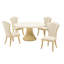 Fantosini 5-Piece Round Dining Room Set - Creamy Pearl