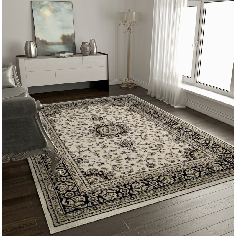 Tapis modernes Bev-26 pour le salon, Rectangle 4 pi x 5 pi