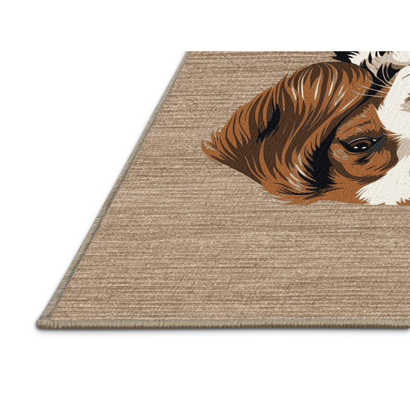  Tapis lavable pour chien Italiano Bracco, Rectangulaire 2 pi x 3 pi