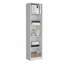 Ensemble de bibliothèque 2 pièces 2 pièces, 42 po de largeur avec 8 tablettes et armoire double porte, ensemble de salon blanc-2120341626