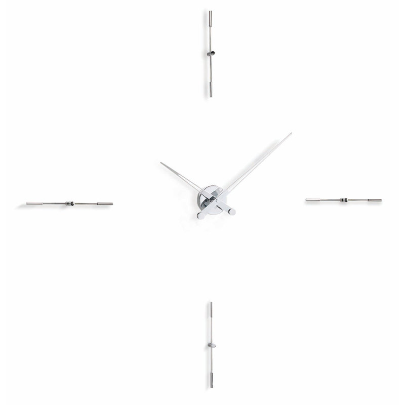 Horloge murale Merlin, Argent, Petit