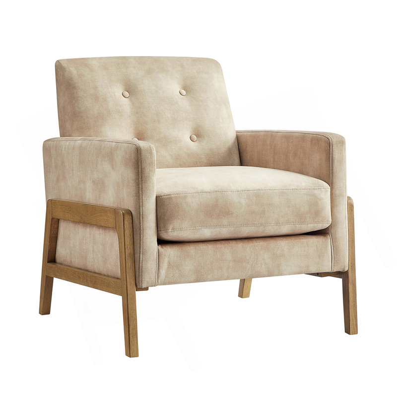 Matson Tufted Back Accent Chair, Sand