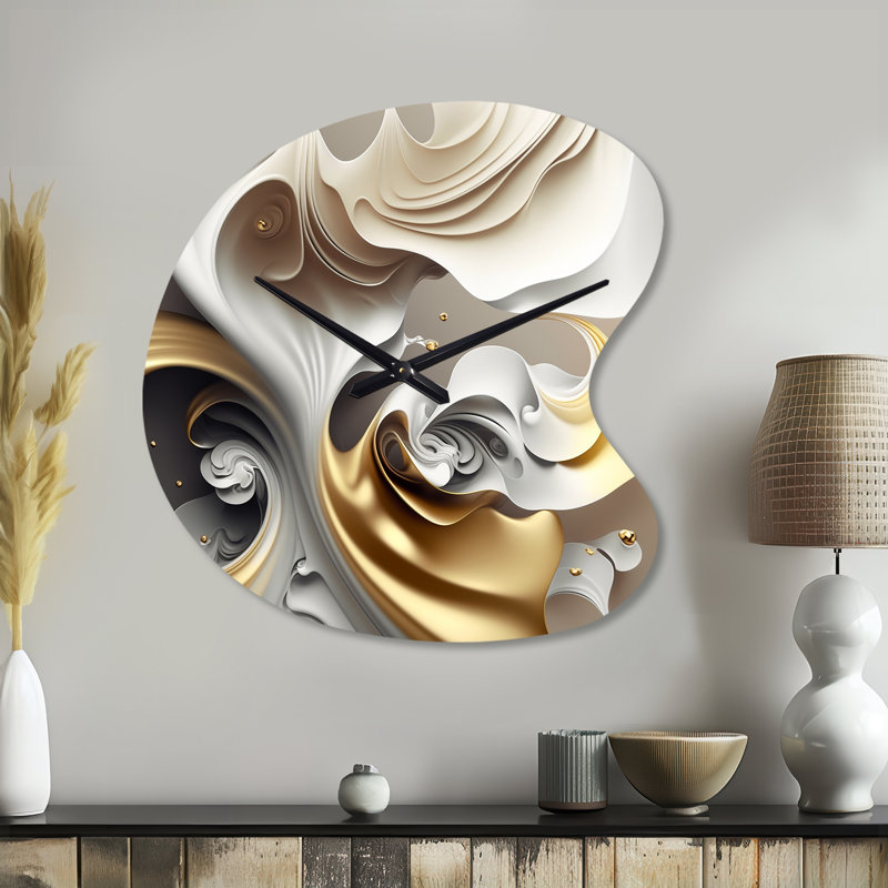 Horloge murale en métal Wickstrom, Grand