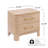 Aurelius Modern 2-Drawer Nightstand with Rounded Corners & Metal Handles-1040253311
