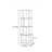 Acrylic Semi-Transparent Rotating Bookshelf-107426682