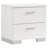 Dulcey White High Gloss 2-Drawer Nightstand
