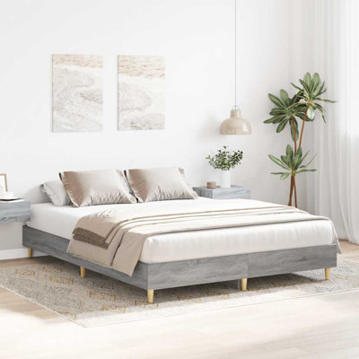 Bed Frame No Mattress Engineered Wood