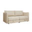 Canapés d'angle modulaires avec rangement, canapé-lit 2 places en tissu, style moderne et compact pour la maison