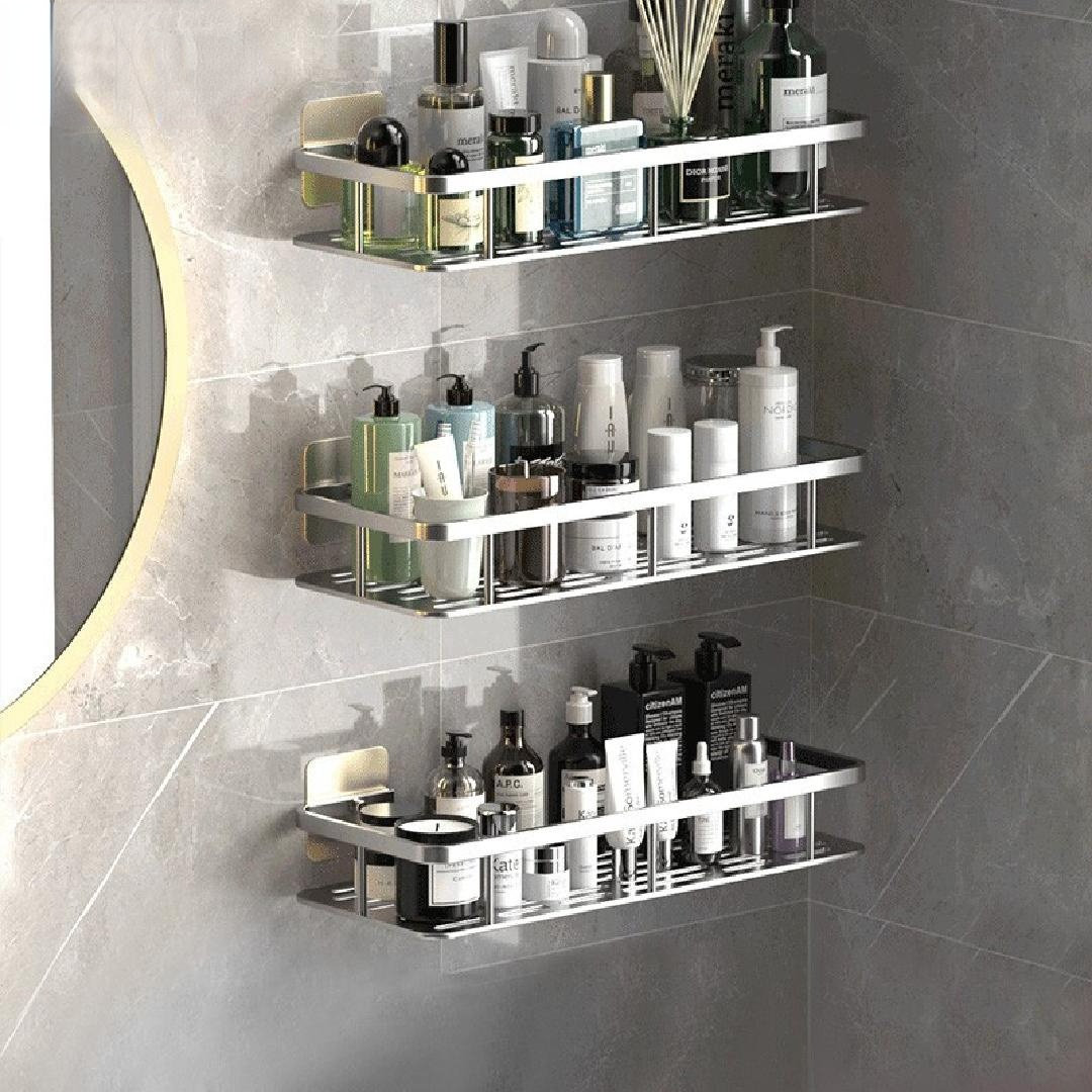 Capsule™ 4-tier White Shower Shelf