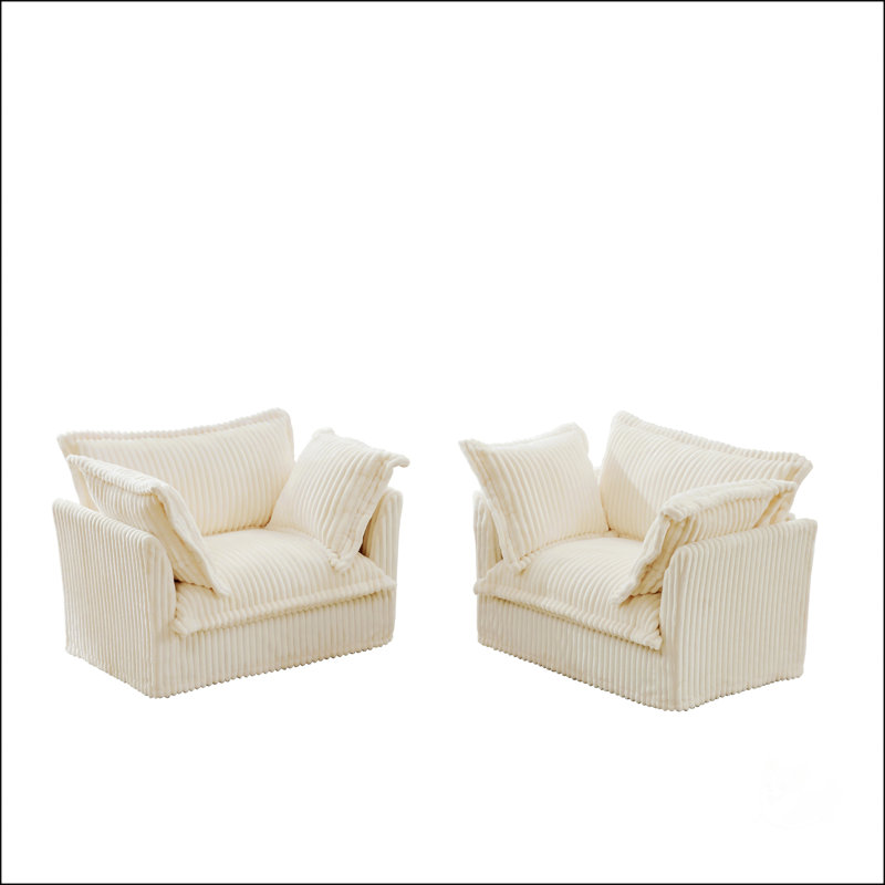 Ensemble de 2 fauteuils avec housse
