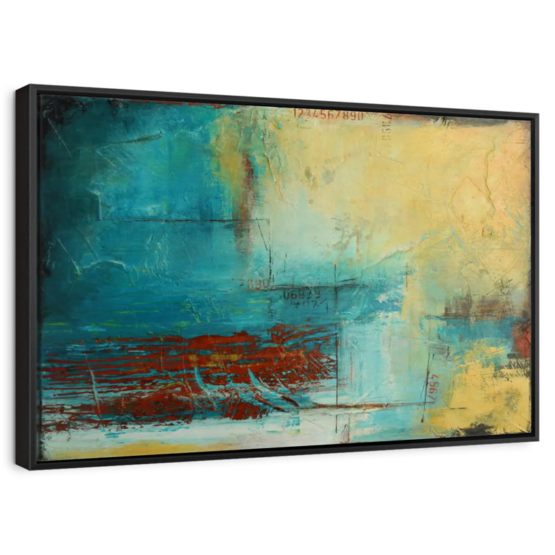 Limite éloignée, Cadre flottant noir, 31 po x 21 po