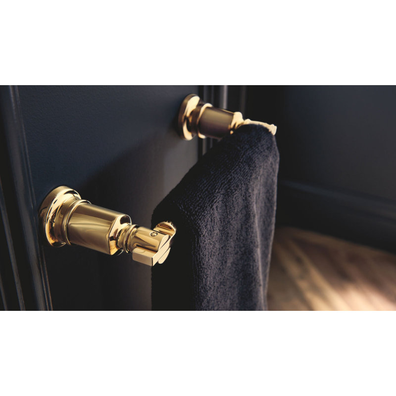 Invari® 18" Wall Mounted Towel Bar, Polished Gold