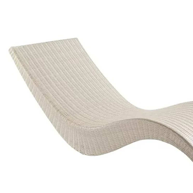 Chaise longue d'extérieur, Blanc