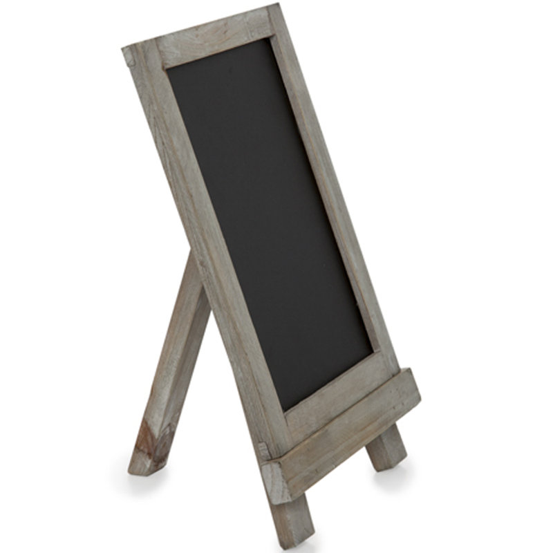 Tableau noir en bois, H 1 pi x l 0,67 pi, Gris rustique