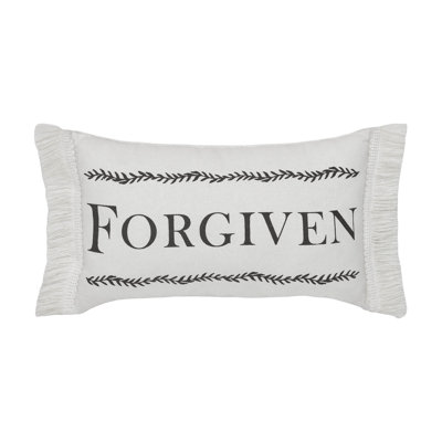 Risen Fringed Cotton Reversible Throw Pillow