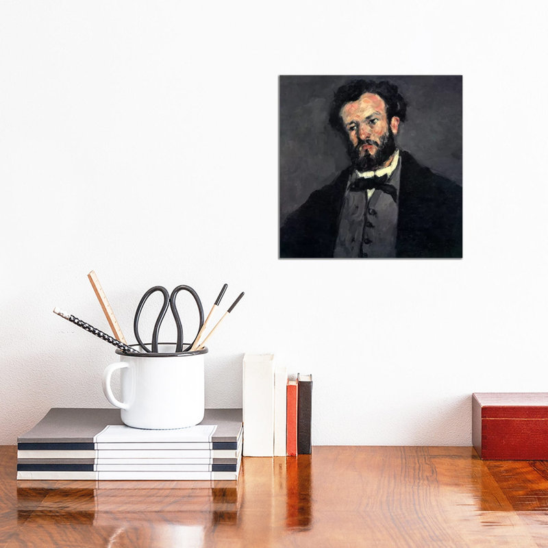 Portrait of Antony (Anthony) Valabregue by Paul Cezanne - 1 Piece Wrapped Canvas Painting, 30.48 cm H x 30.48 cm W