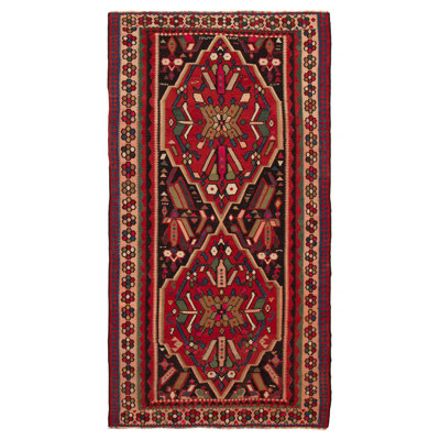Yoruk Black, Red Kilim 7'0" x 12'9"