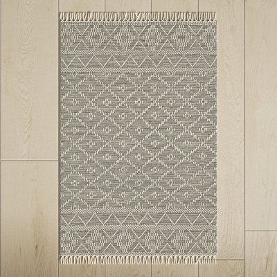 Alyson Handmade Beige/Gray Rug