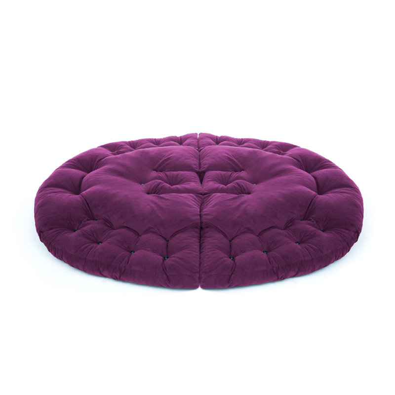 Fauteuil poire standard classique, 100 % polyester mauve
