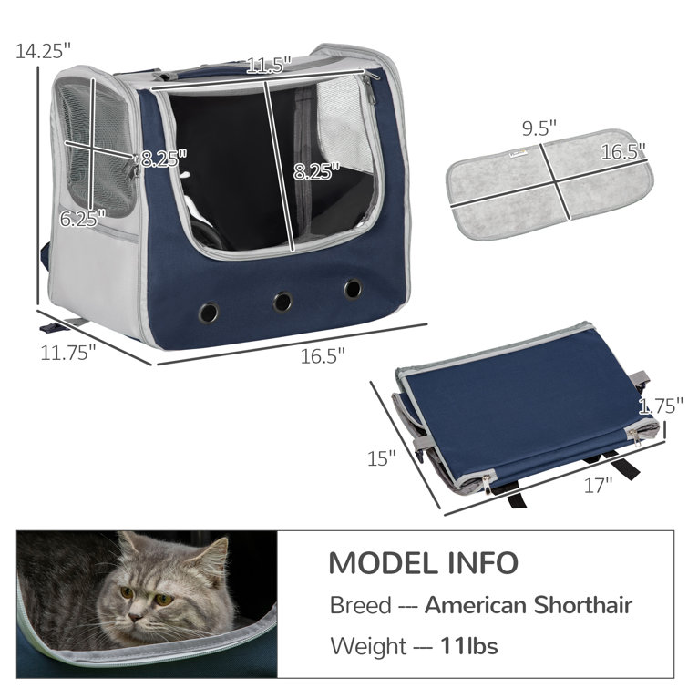 Tucker Murphy Pet™ Airline Approved Expandable Pet Carrier Backpack
