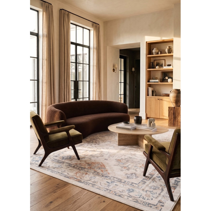Rococo Ivory Rug, Rectangle 8' x 10'