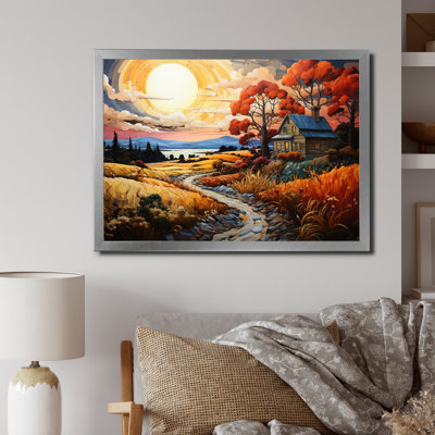 " Farmhouse Farmstead Mosaic Pointillism II "