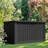 245 Gallon Outdoor Indoor Lockable Resin Deck Box With Removable Dividers-108191041