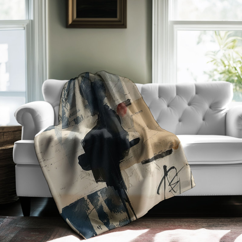 Indigo Splatter - 1 Piece Premium Blanket, Twin