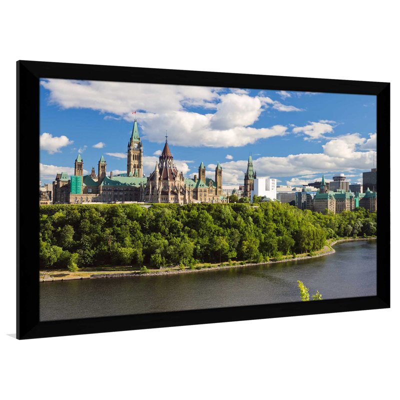 «Oh Canada», reproduction de photo encadrée, H 21,5 po x l 27,5 po x P 0,75 po, Cadre noir