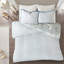 Housse de couette pour grand lit avec literie en coton à imprimé géométrique coloré deux tons-130081715