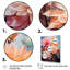 Représentation multicolore acrylique sur toile Waylin Dahlia-1971611948-1971611949