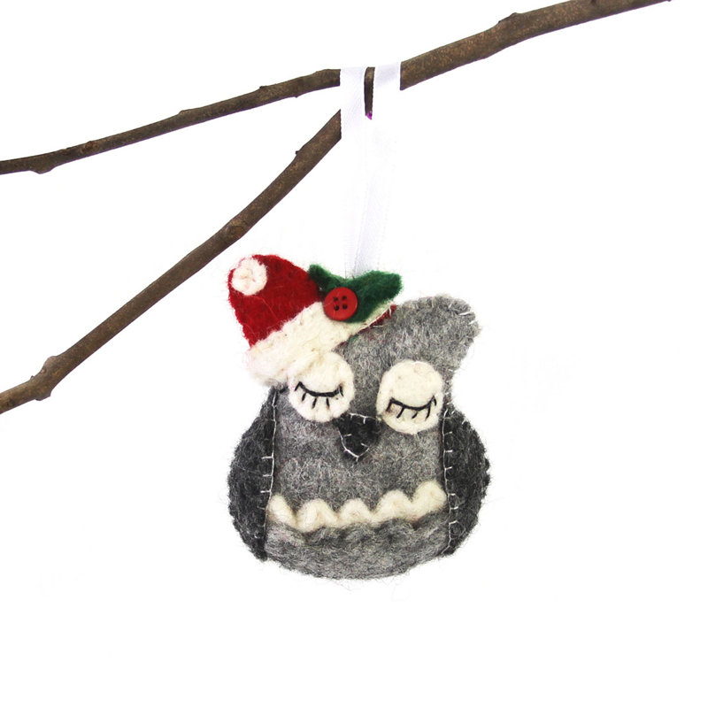 Ornement figurine suspendu hibou