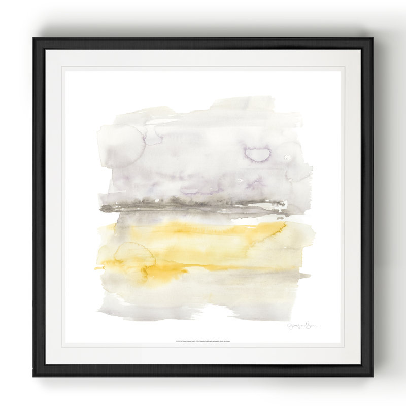 Winter Horizon Line II - impression sur toile tendue, H 26,5 po x l 26,5 po x P 1,5 po, Cadre noir