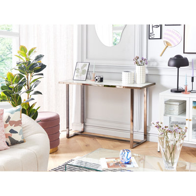 Aaronson 120cm Glass Top Console Table