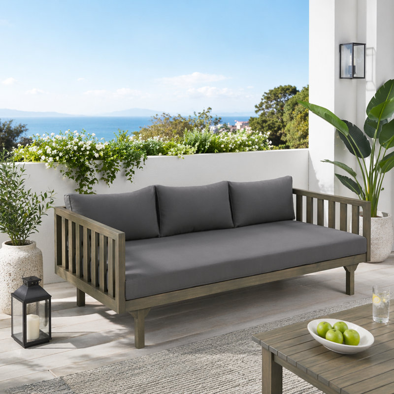 Canapé de patio 3 places, GREY, GREY