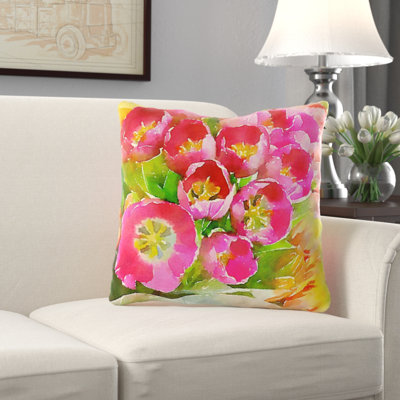 Coussin de tulipes s Alejo
