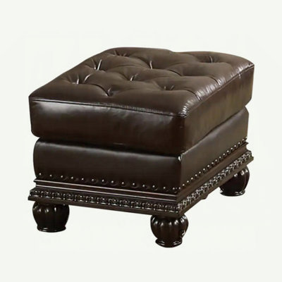 Coronado Faux Leather Ottoman