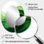 Vert et blanc fractal vagues I - miroir mural ovale vert-164075969