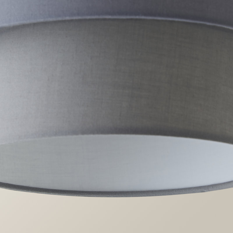 Aztec Drum Pendant Shade, 24" H x 30" W x 30" D, Dark Grey