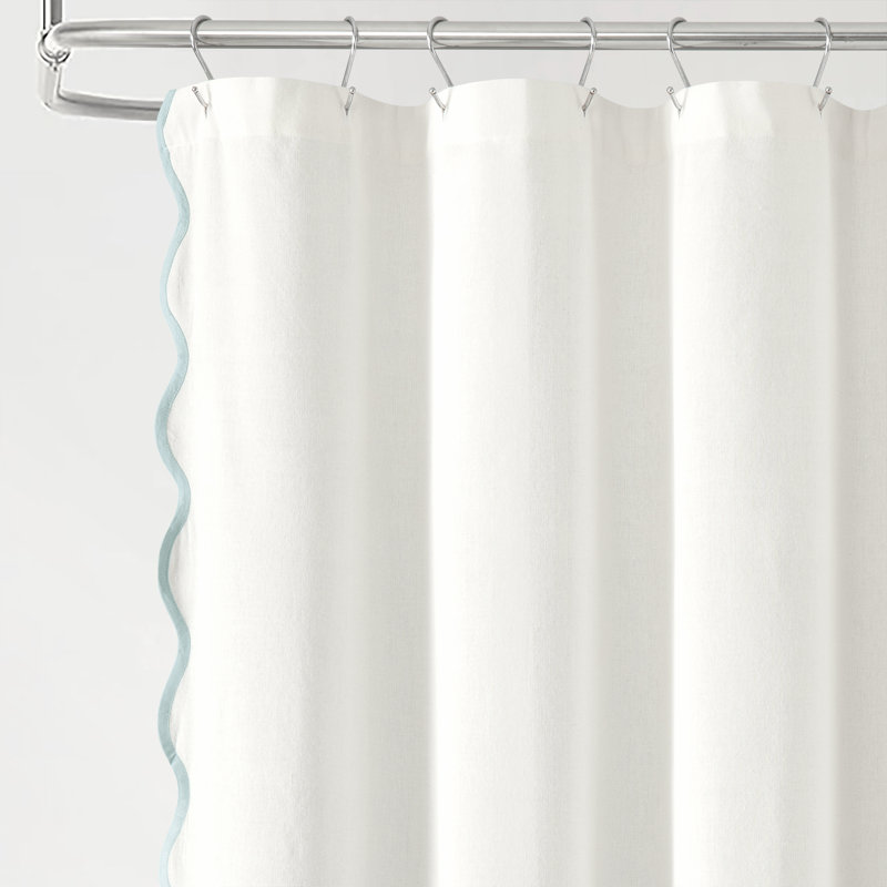 Houston Polyester Shower Curtain, Blue
