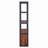 Walnut & Sandy Black Finish Bookshelf
