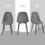 Ensemble de salle à manger moderne 5 pièces Shivani avec table rectangulaire en grain de bois et 4 chaises-103829953-103829952