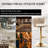 Velvet Bar Stools Set Of 3, Counter Height Bar Chairs With Low Back, Gold Swivel Bar Stools For Kitchen Island, Bar Pub-354140847-354140843