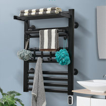 Ortonbath Towel Warmer with Built-in Timer for Bath Hardwired